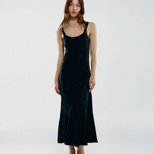 Elegant Black Satin Dress